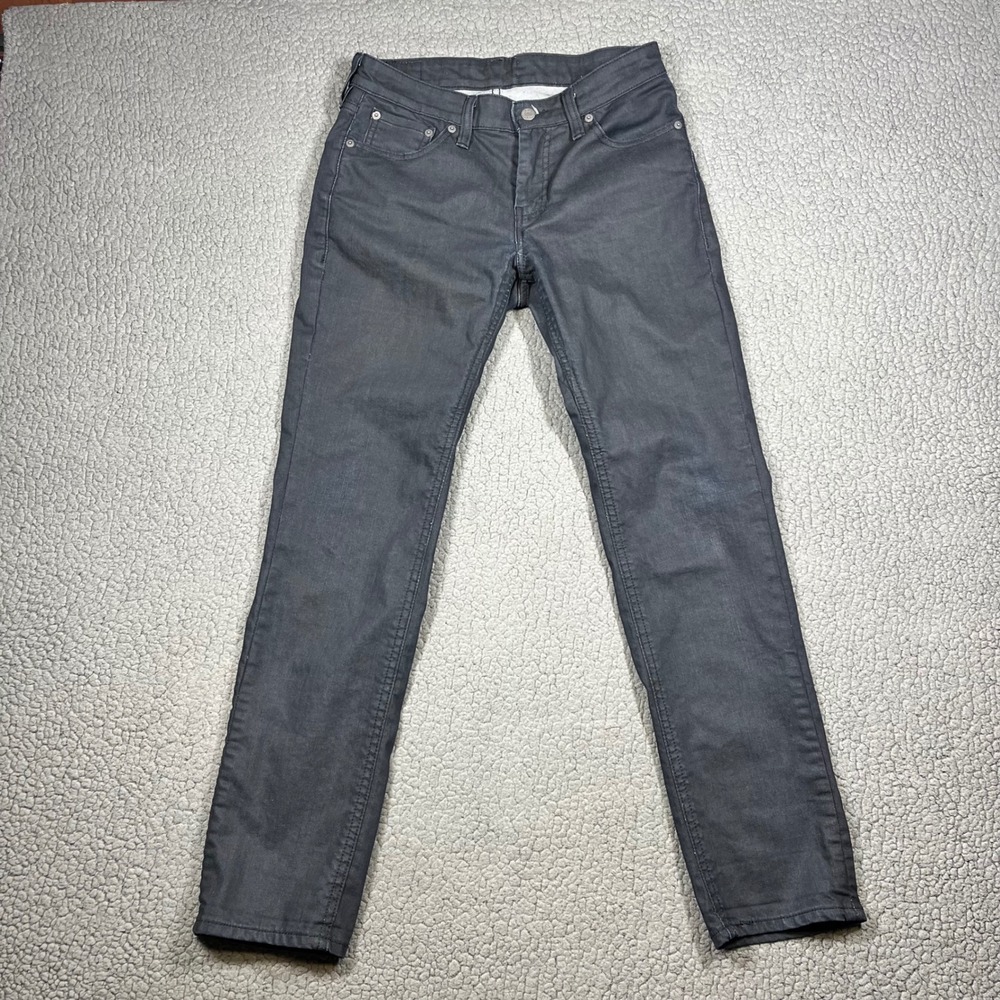 Levi's 511 Slim Fit Jeans Men 30x30 Coated Denim Black Modern Casual